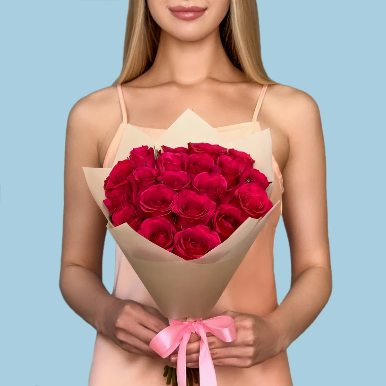 20 Hot Pink Roses from Kenya image