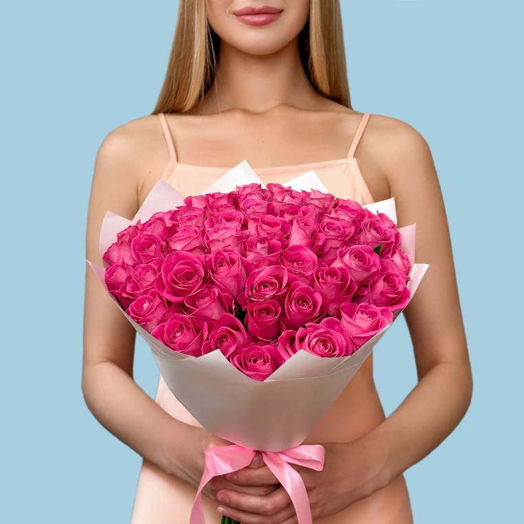 50 Pink Roses from Kenya image