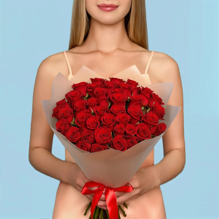 35 Red Roses from Kenya image