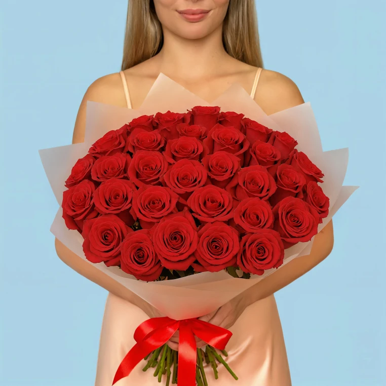 35 Premium Red Roses image