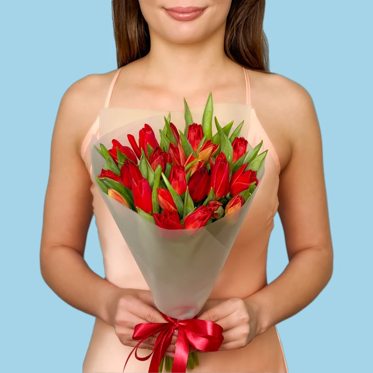 20 Red Tulips image