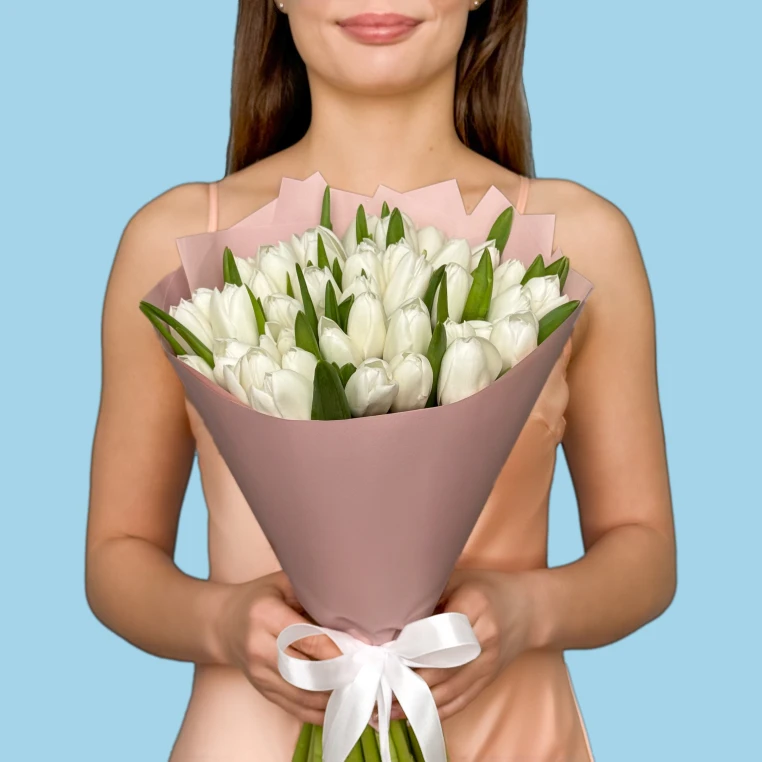 40 White Tulips image