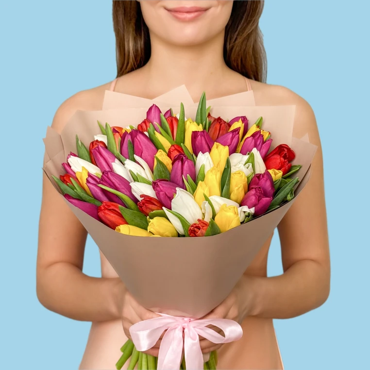 70 Mixed Tulips image