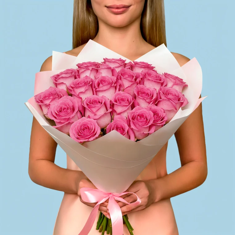 20 Premium Pink Roses image