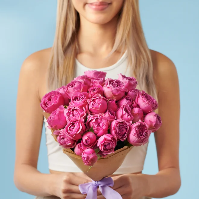 5 Peony Pink Roses image